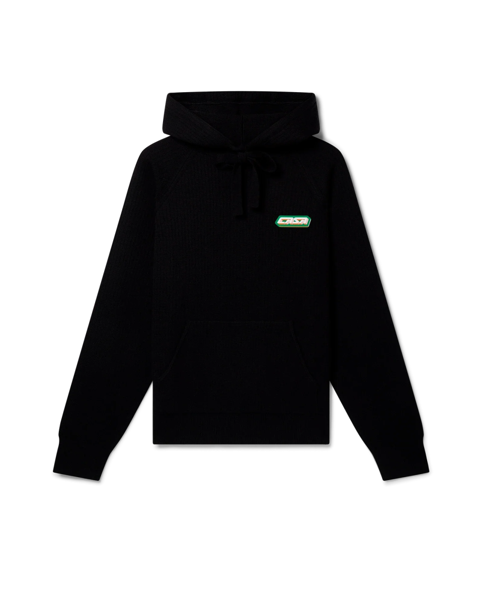 Rib Effect Hooded Sweatshirt