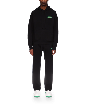 Rib Effect Hooded Sweatshirt