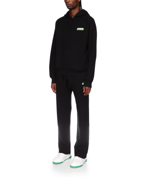 Rib Effect Hooded Sweatshirt