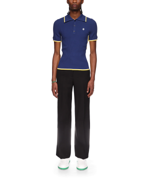 Rib Polo Shirt