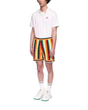 Striped Towelling Shorts
