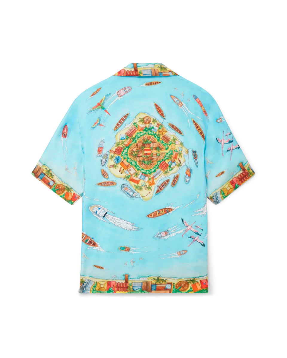 Maison Sur Piloti Short Sleeve Silk Shirt