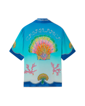 Coquillage Color?? Short Sleeve Silk Shirt