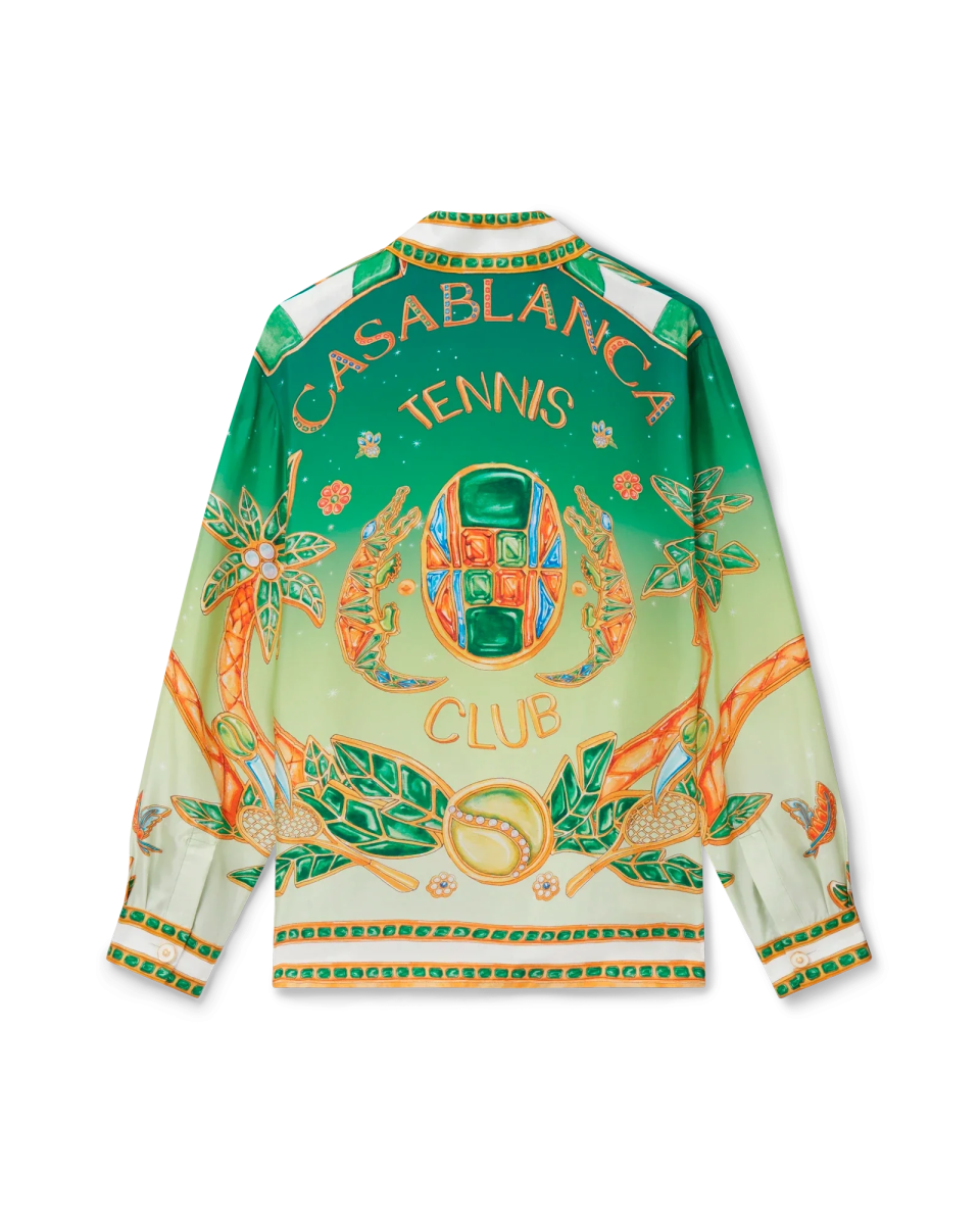 Joyaux D'Afrique Long Sleeve Silk Shirt