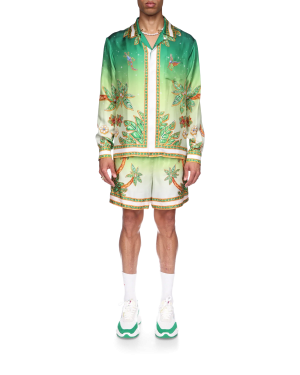 Joyaux D’Afrique Long Sleeve Silk Shirt