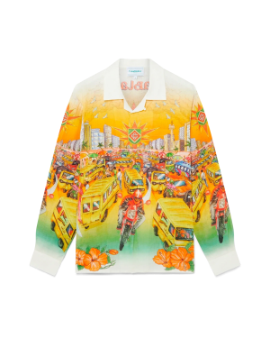 Traffic Long Sleeve Linen Shirt