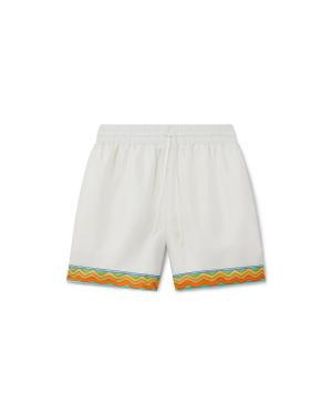 Afro Cubism Tennis Club Silk Shorts