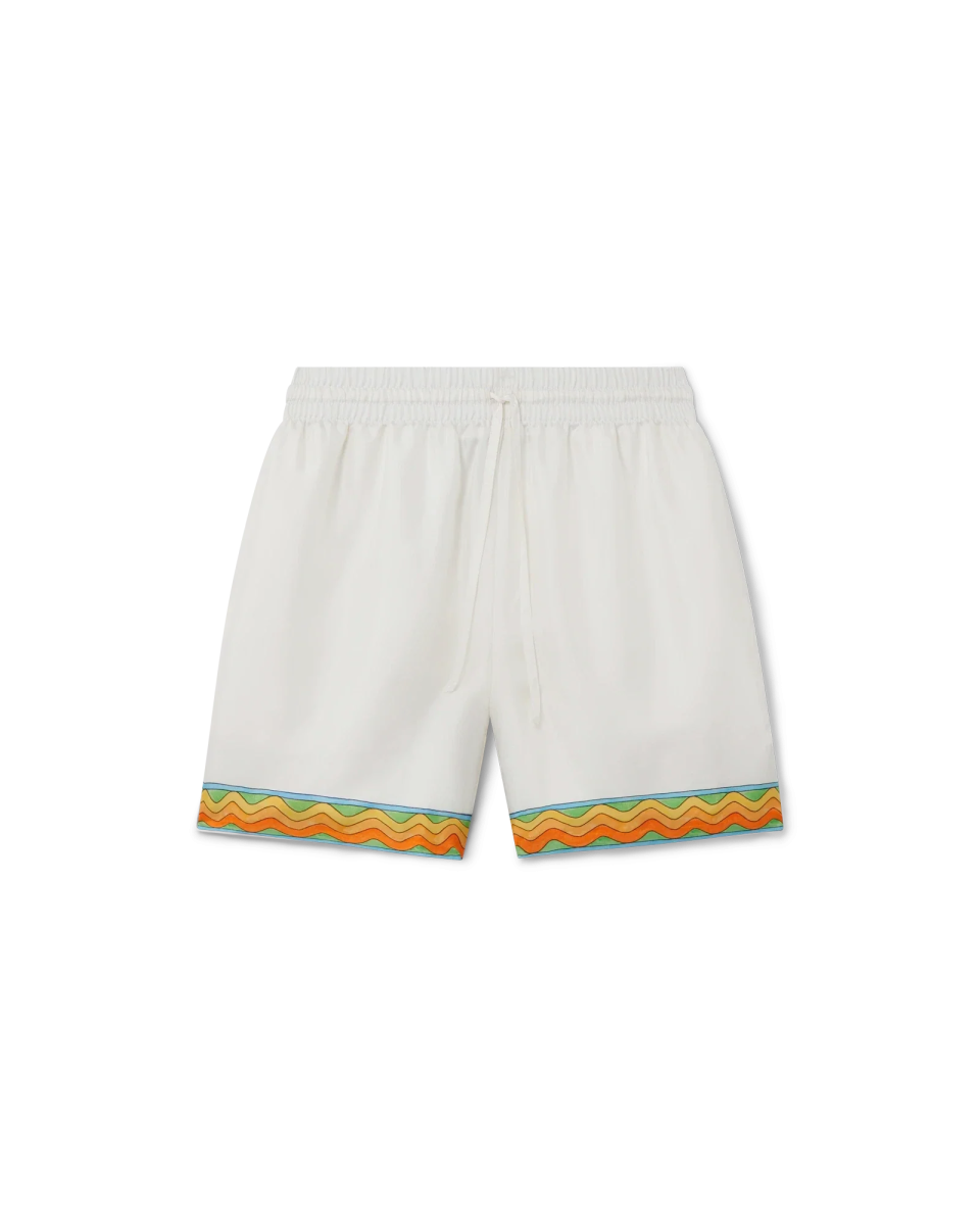 Afro Cubism Tennis Club Silk Shorts