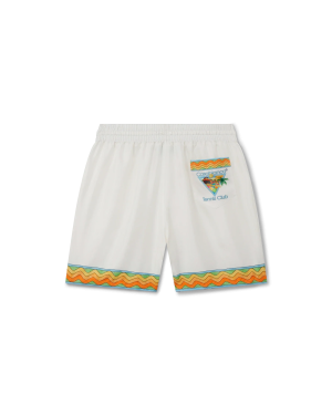 Afro Cubism Tennis Club Silk Shorts