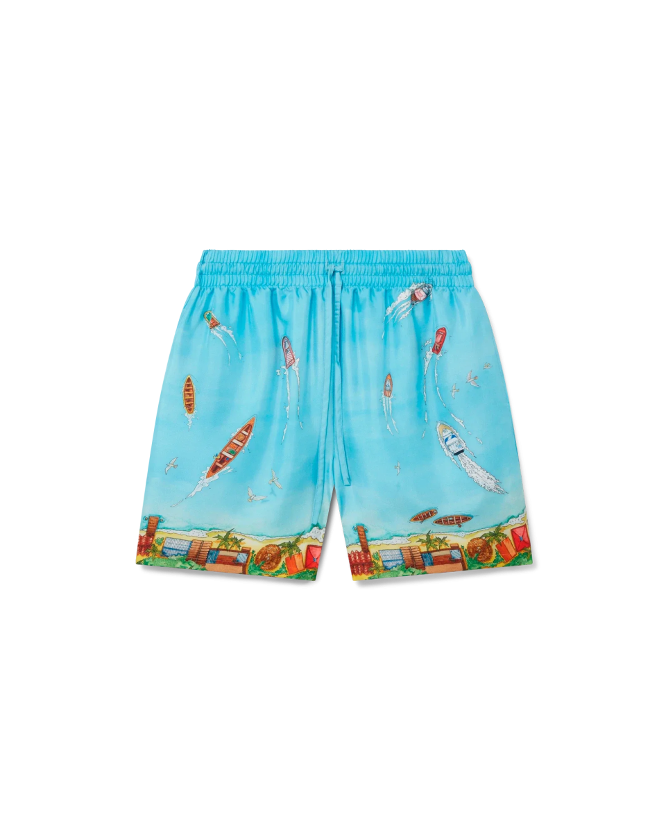 Maison Sur Piloti Silk Shorts