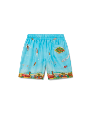 Maison Sur Piloti Silk Shorts