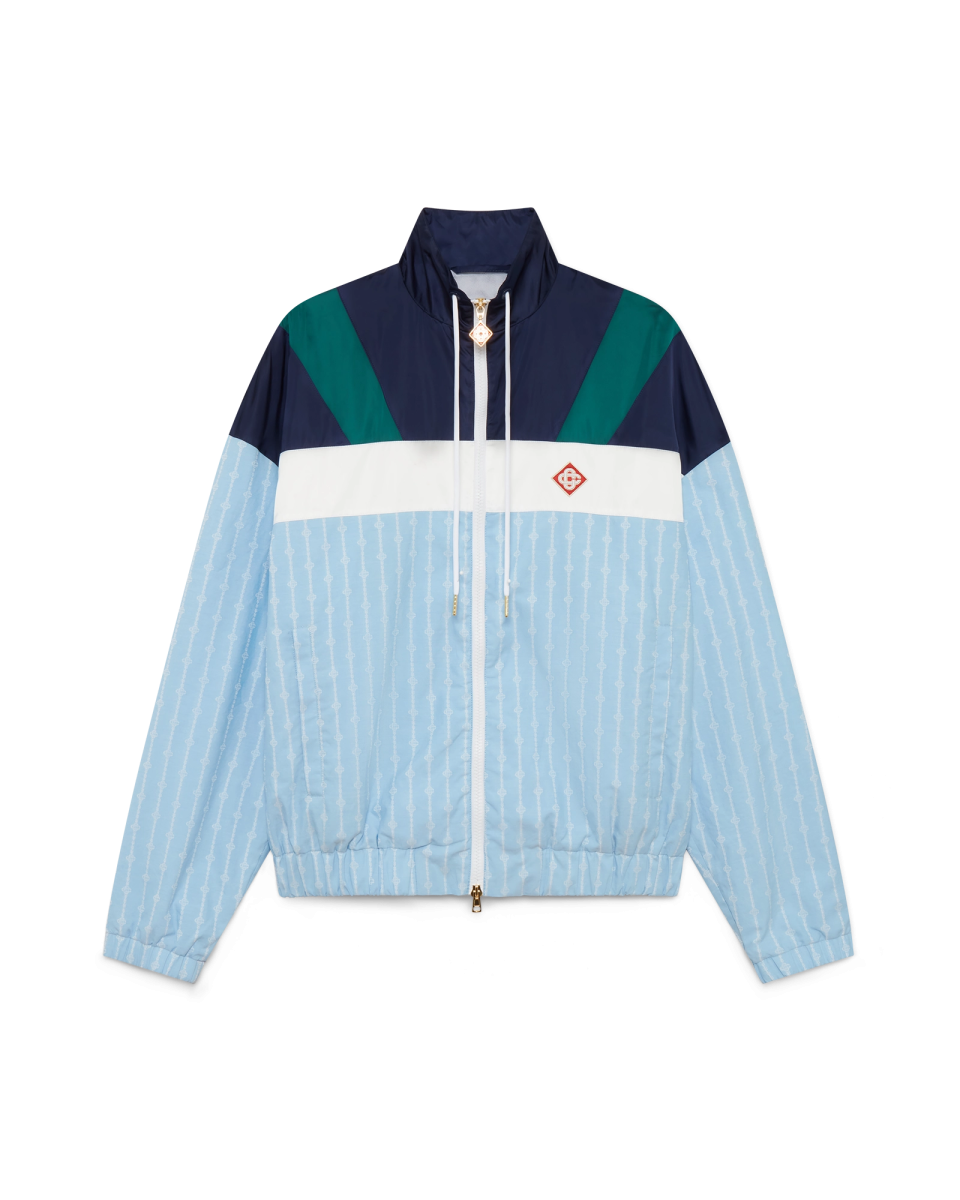 Pinstripe Laurel Track Jacket