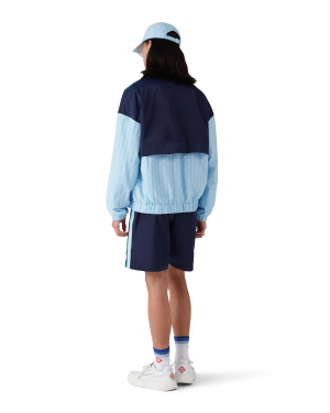 Pinstripe Laurel Track Jacket