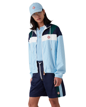 Pinstripe Laurel Track Jacket