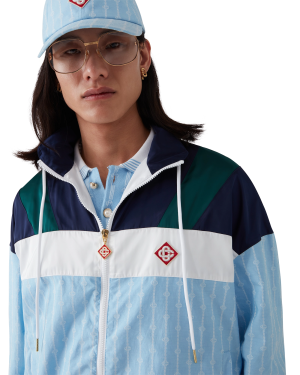 Pinstripe Laurel Track Jacket