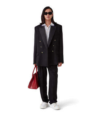 Wool Double Breasted Blazer