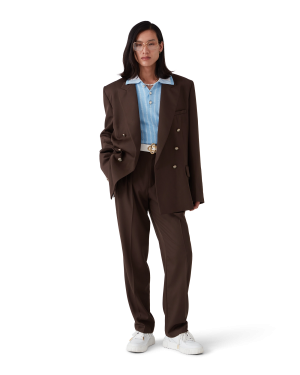 Wool Double Breasted Jacket