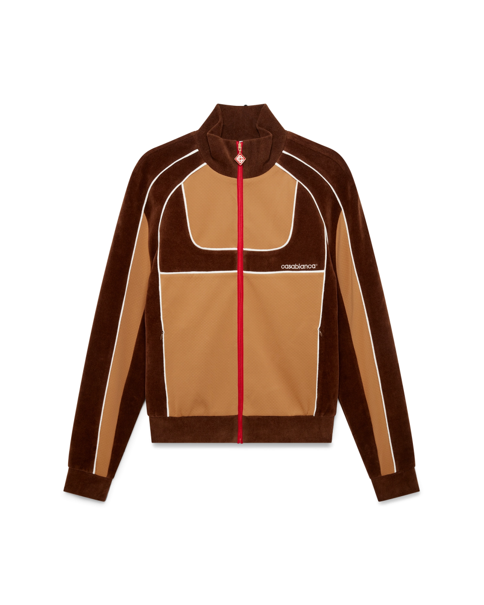 Chenille Panelled Track Jacket