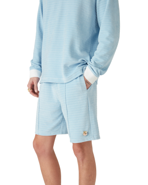 Velour Stripe Shorts