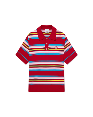 Stripe Oversized Polo Shirt
