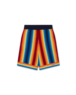 Gradient Stripe Towelling Shorts