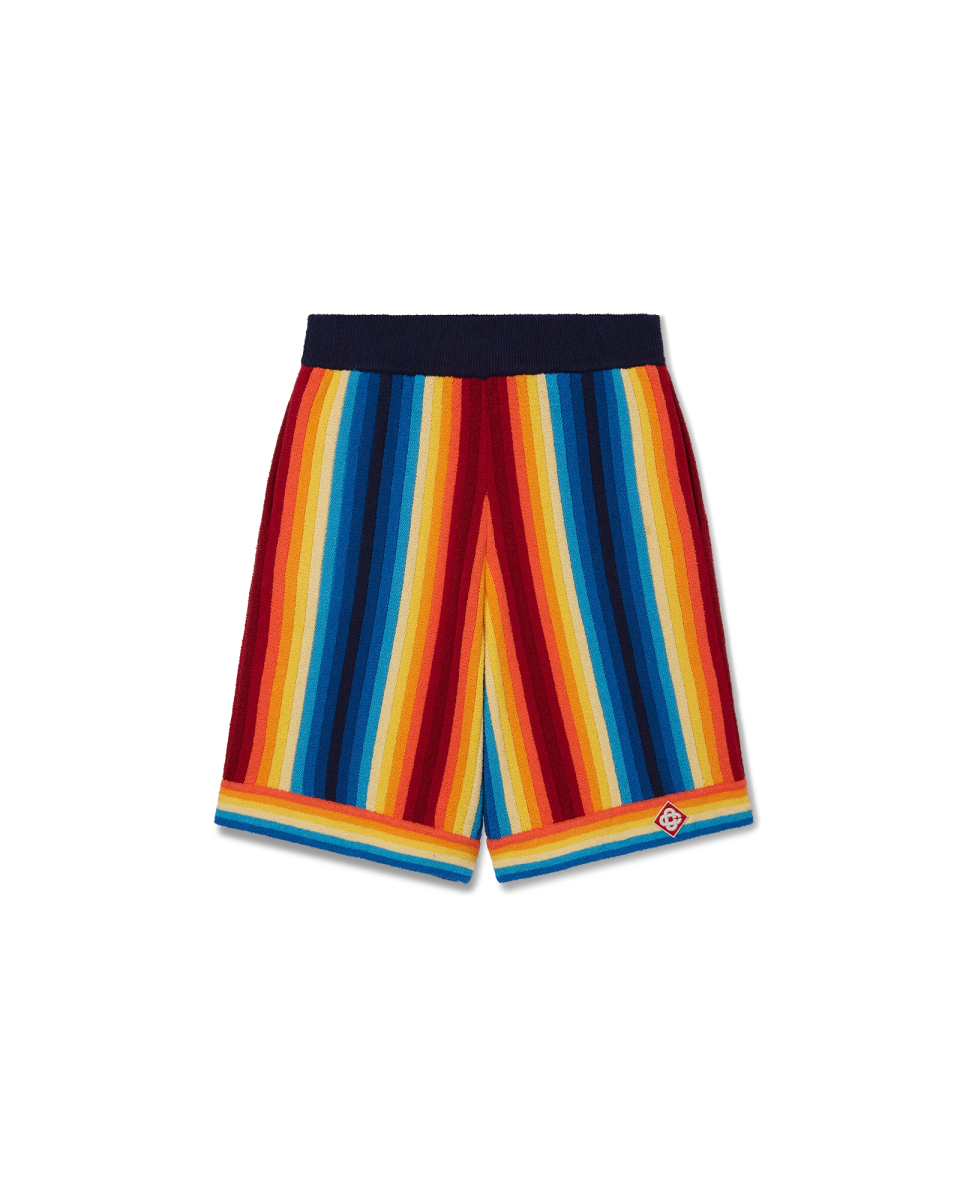 Gradient Stripe Towelling Shorts