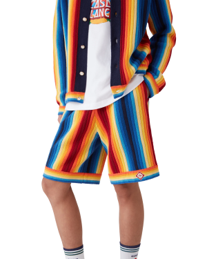 Gradient Stripe Towelling Shorts