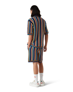 Crochet Stripe Shorts