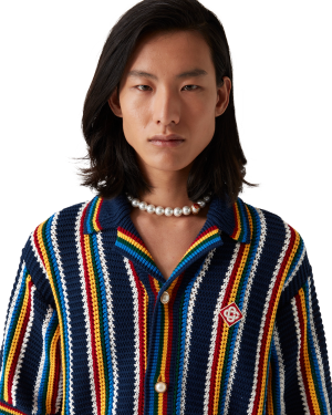 Crochet Stripe Shorts