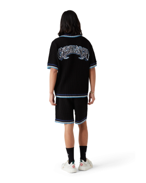 Gothic Short Sleeve Crochet Shirt