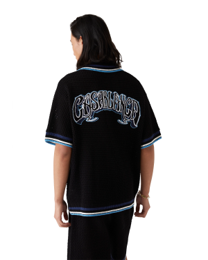 Gothic Short Sleeve Crochet Shirt