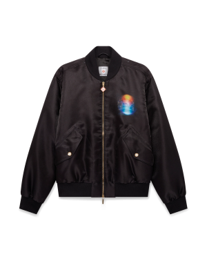 Organza Gradient Bomber Jacket