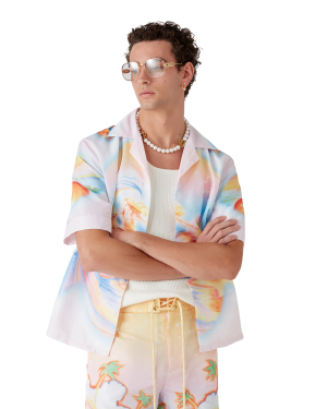 Psychedelic Nirvana Short Sleeve Swim Shirt