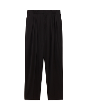 Wool Five Pleat Tailored Trousers