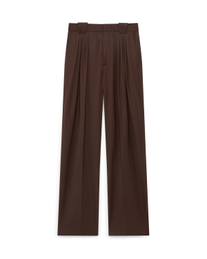 Wool Five Pleat Trousers