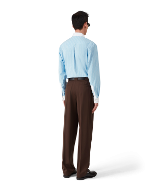Wool Five Pleat Trousers