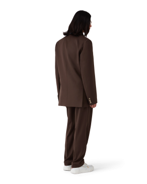 Wool Pleated Tailored Trousers