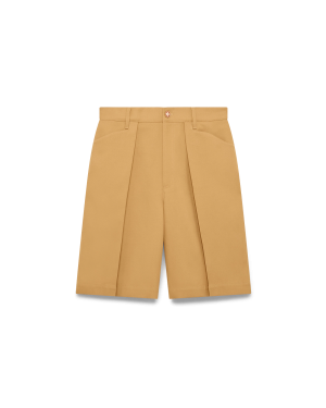 Wool Pleated Shorts