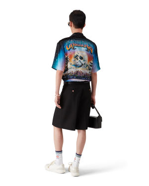 Wool Pleated Tailored Shorts