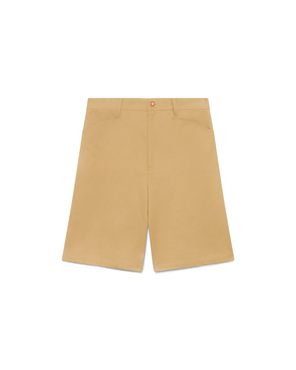 Cotton Pleated Shorts