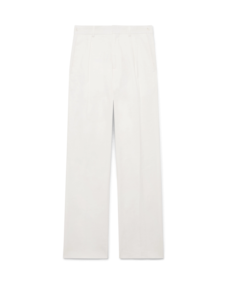 Linen Pleated Trousers
