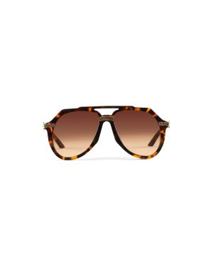 Rajio Gold & Brown Sunglasses