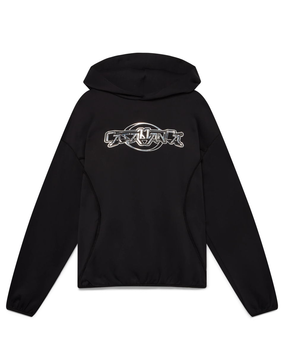 Oversized Panelled Hooded Sweatshirt