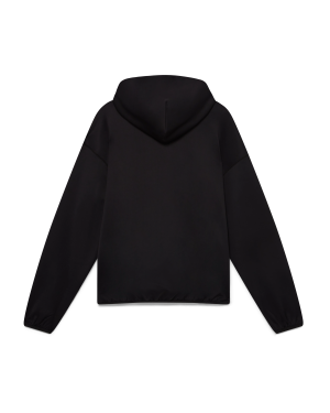 Oversized Panelled Hooded Sweatshirt