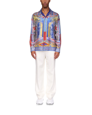 Le Temple Long Sleeve Silk Shirt