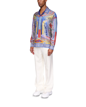 Le Temple Long Sleeve Silk Shirt