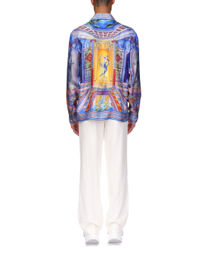 Le Temple Long Sleeve Silk Shirt