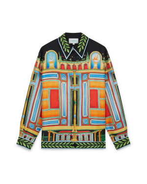 Le Palais En Fleur Long Sleeve Silk Shirt