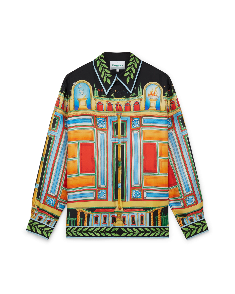 Le Palais En Fleur Long Sleeve Silk Shirt