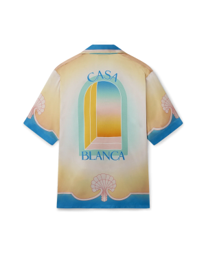 L’Arc Color?? Short Sleeve Silk Shirt